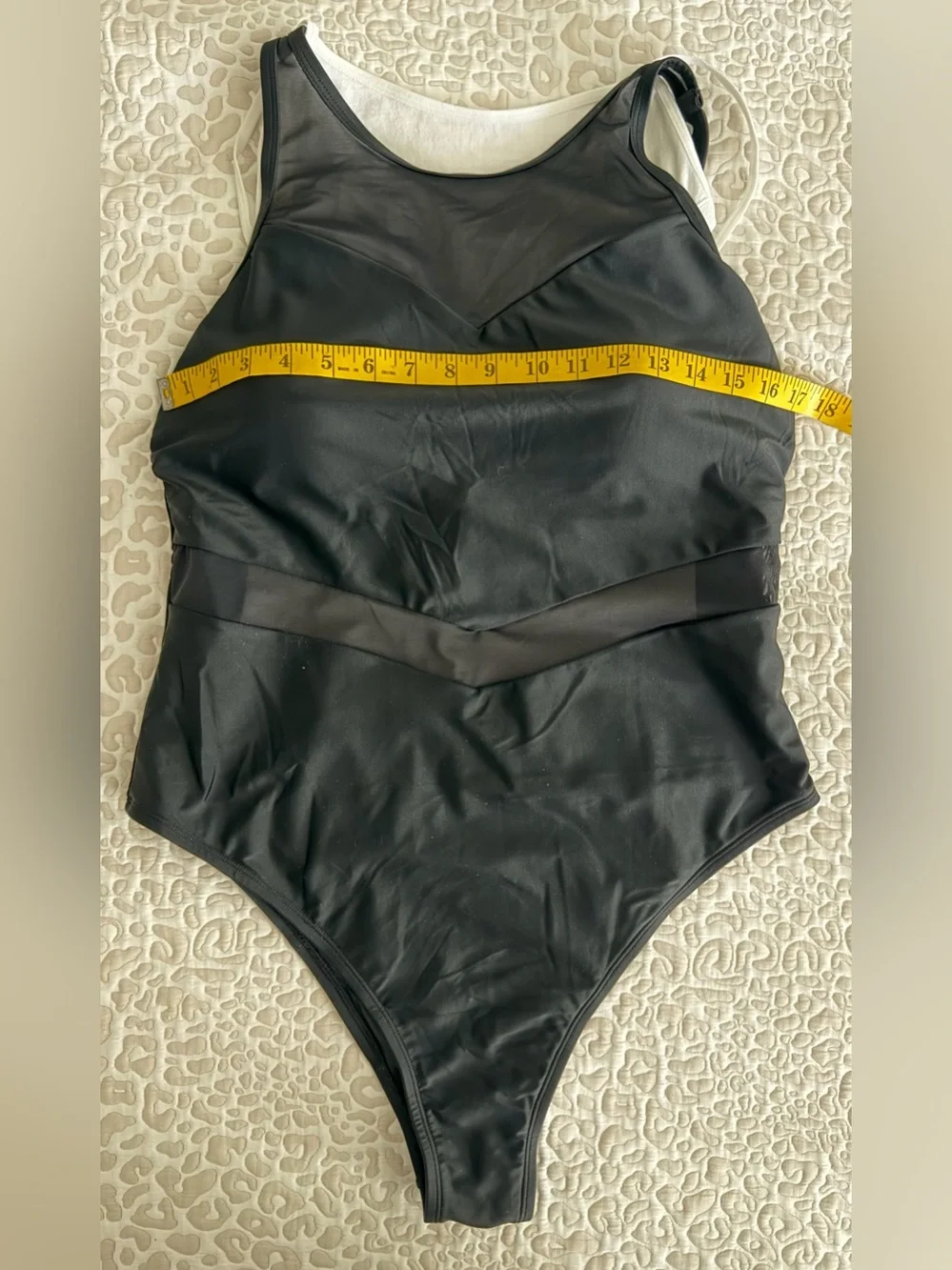 Cupshe Classic Black One-Piece High hip Swimsuit. Size-1X